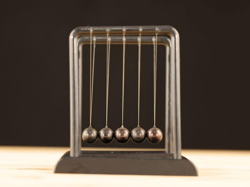 Pendulum representing the ongoing variable nature of trauma and moving between different survival mechanisms.